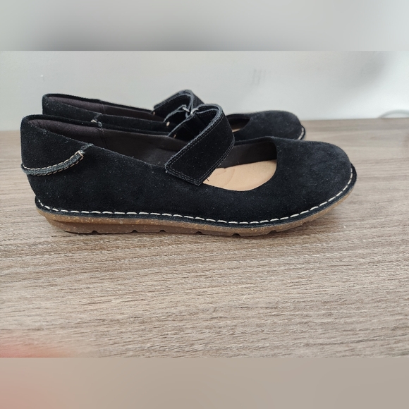 Clarks Black Suede Leathet Tamitha Aster Mary Jane Loafer - Picture 6 of 11